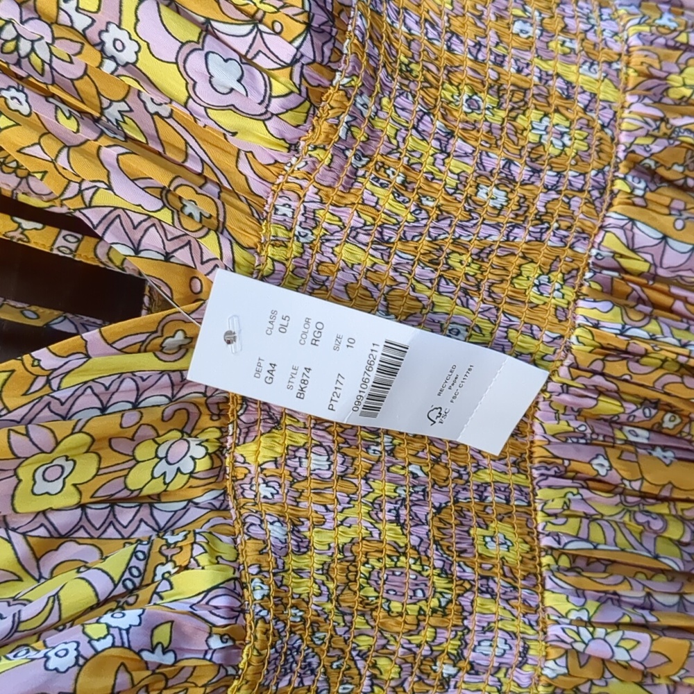 J. Crew Yellow Floral Maxi Dress - Picture 7 of 16